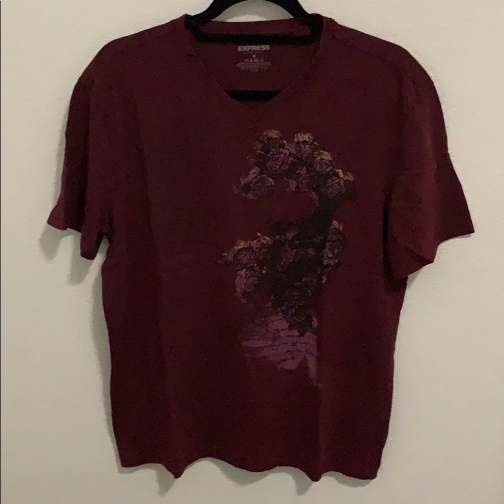 Express V Neck T Shirt